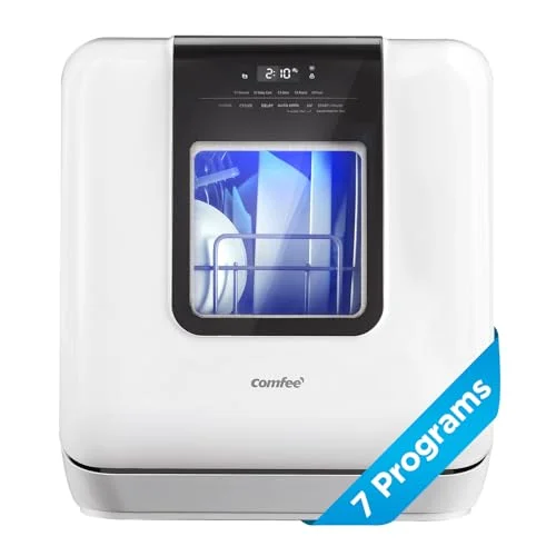 COMFEE' Miniplus countertop dishwasher in white