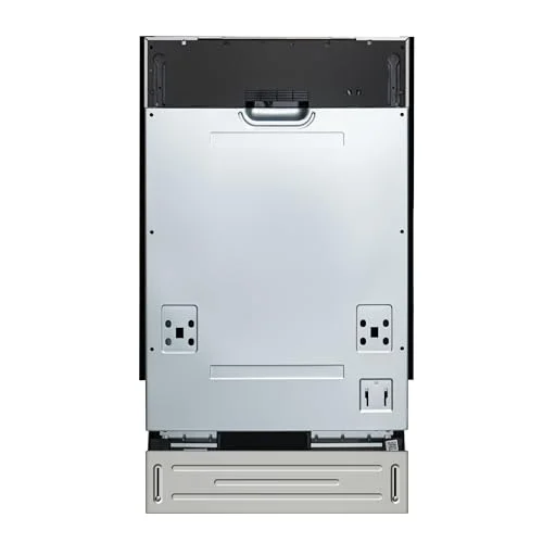 KoolMore 18-inch ADA panel-ready dishwasher with pull-out utensil storage basket, stainless steel