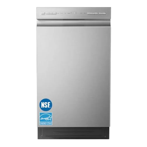 COMFEE' 18-inch built-in dishwasher with stainless steel tub