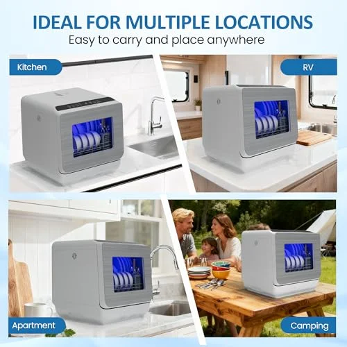 SUNVIVIPRO 18-inch portable countertop dishwasher